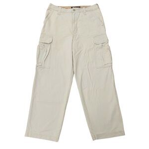 Vintage Abercrombie & Fitch Cargo Pants Mens 32x29 Beige Baggy Fatigues Y2K 90s